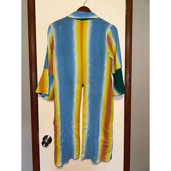 BCBGeneration Kimono Multi Striped Tie Front Size XS /Sm - Picture 3 of 15